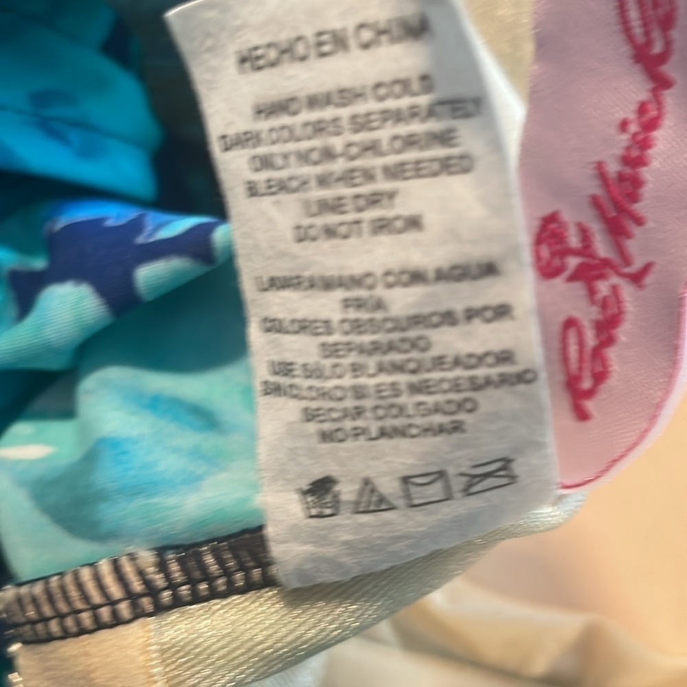 Blue Size 16 Women's Blue Patterned One Piece Swimsuit - Picture 5 of 11
